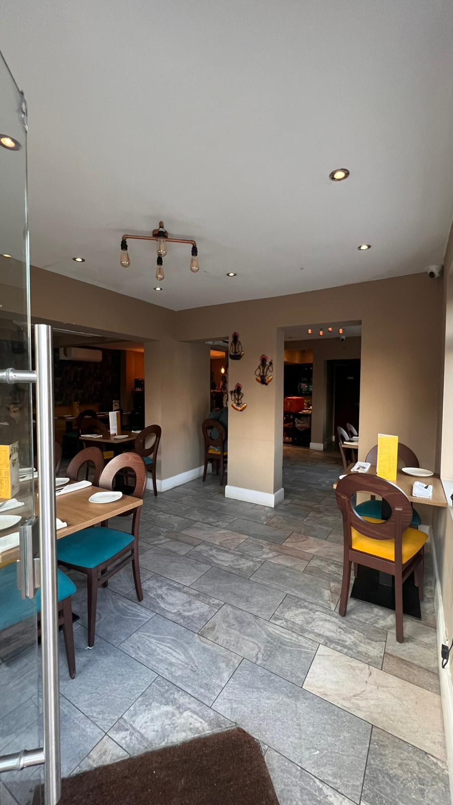 Restaurant interior finish
